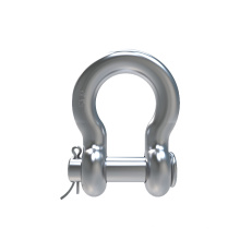 Bow Type Bolt Alloy Steel Round Pin Anchor Shackles